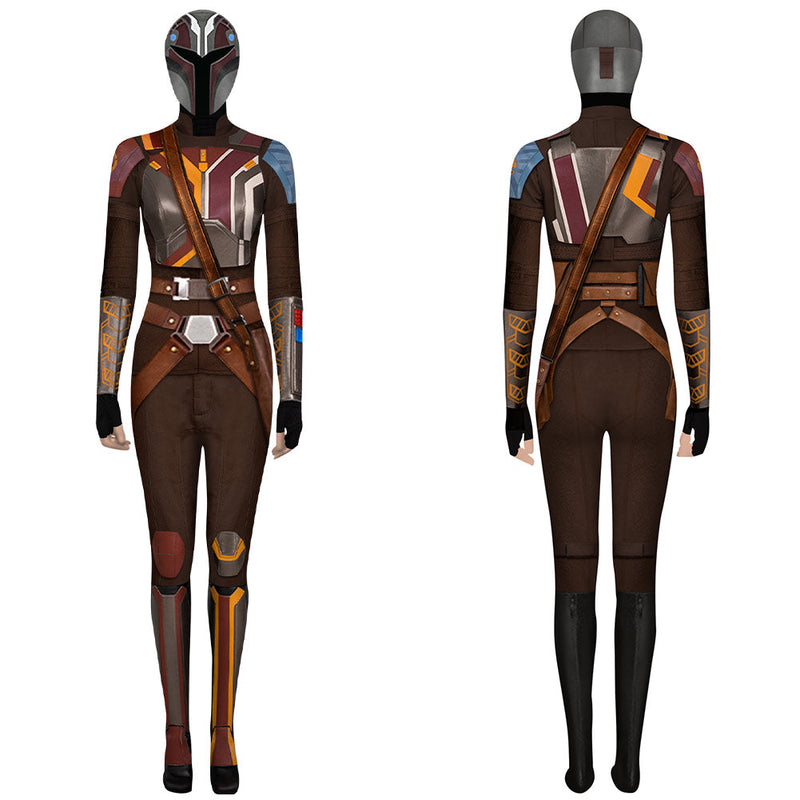 [All Sizes In Stock] Sabine Wren Women Brown Jumpsuit Carnival Halloween Costume