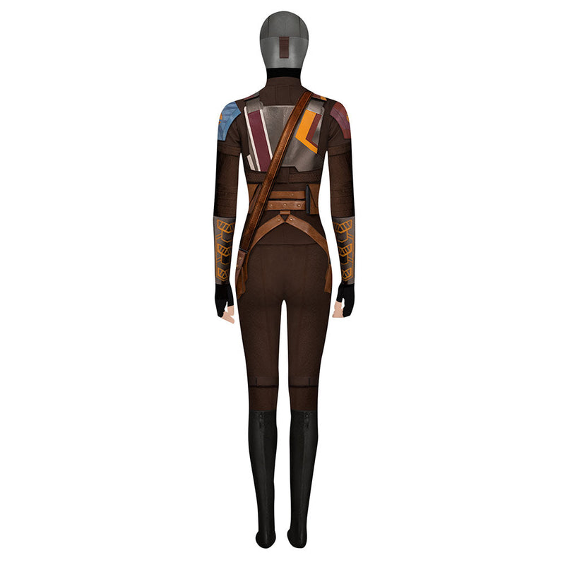 [All Sizes In Stock] Sabine Wren Women Brown Jumpsuit Carnival Halloween Costume