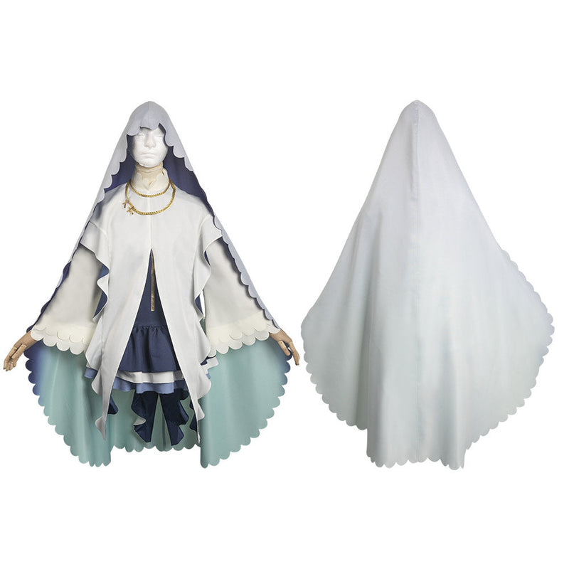 Shiro Seijo to Kuro Bokushi Cecilia White Outfits Cosplay Costume Halloween Carnival Suit