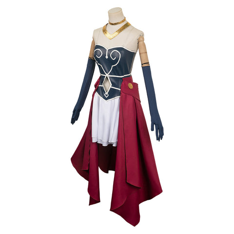 SeeCosplay Sousou No Frieren Aura Women Red for Halloween Carnival Cosplay Costume