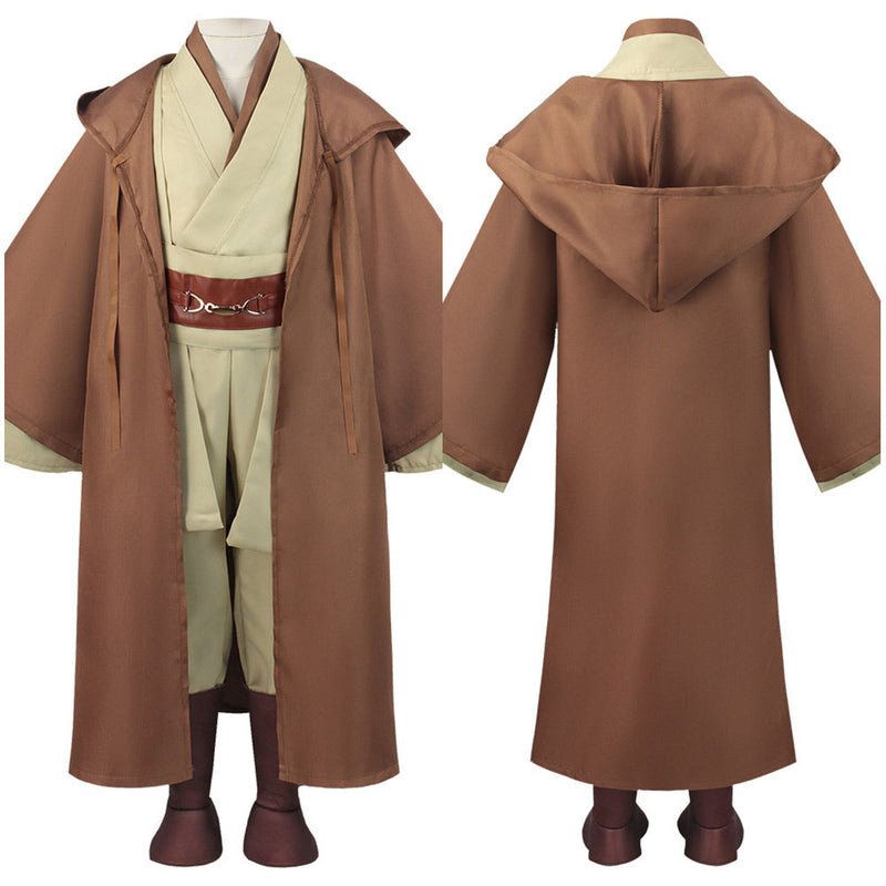 Star Wars Jedi Knight Kids Children Brown Outfits Party Carnival Halloween Cosplay Costume