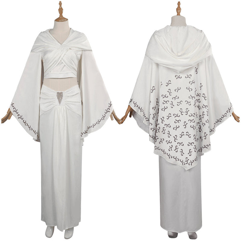 Star Wars:Costume Padme Amidala White Dress Padme RobeHalloween Carnival Costume Without Cloak
