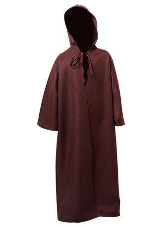 [Full In Stock] Obi Wan Kenobi Jedi Cloak  Brown Vision Kids Children Costume Halloween Carnival Suit