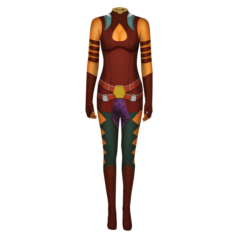 [All Sizes In Stock] Ahsoka Tano Women Jumpsuit Cosplay Carnival Halloween Costume