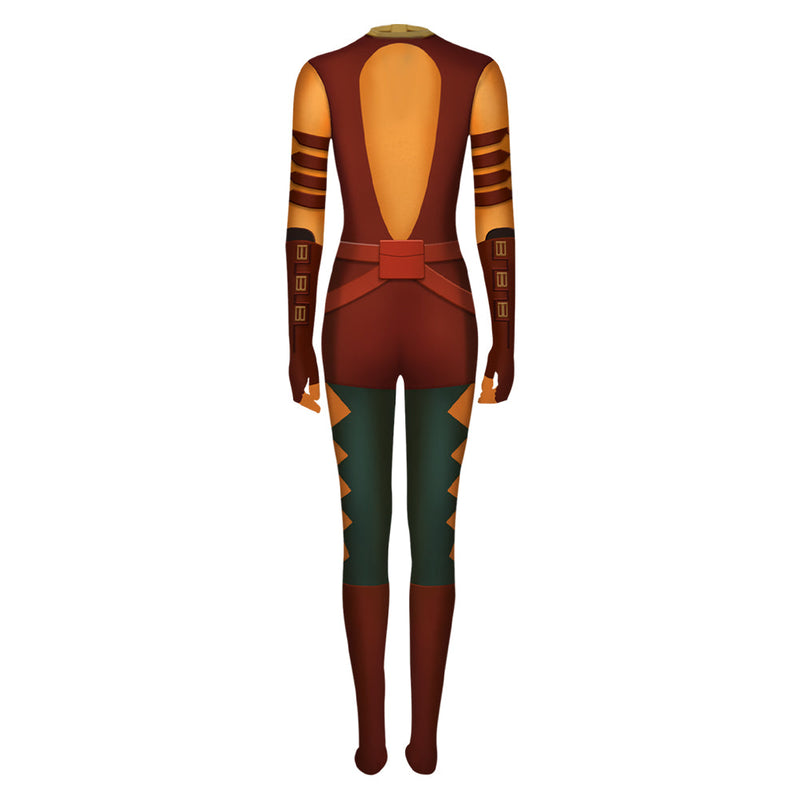 [All Sizes In Stock] Ahsoka Tano Women Jumpsuit Cosplay Carnival Halloween Costume