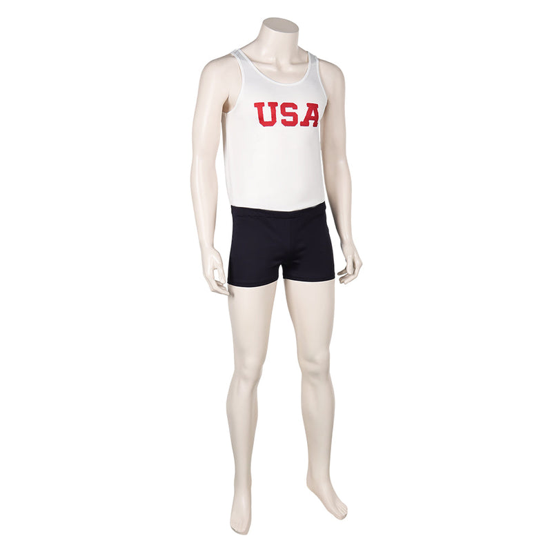 SeeCosplay The Boys in the Boat Movie 2023 Rowing Team White Tank Top Team Halloween Party Carnival Cosplay Costume