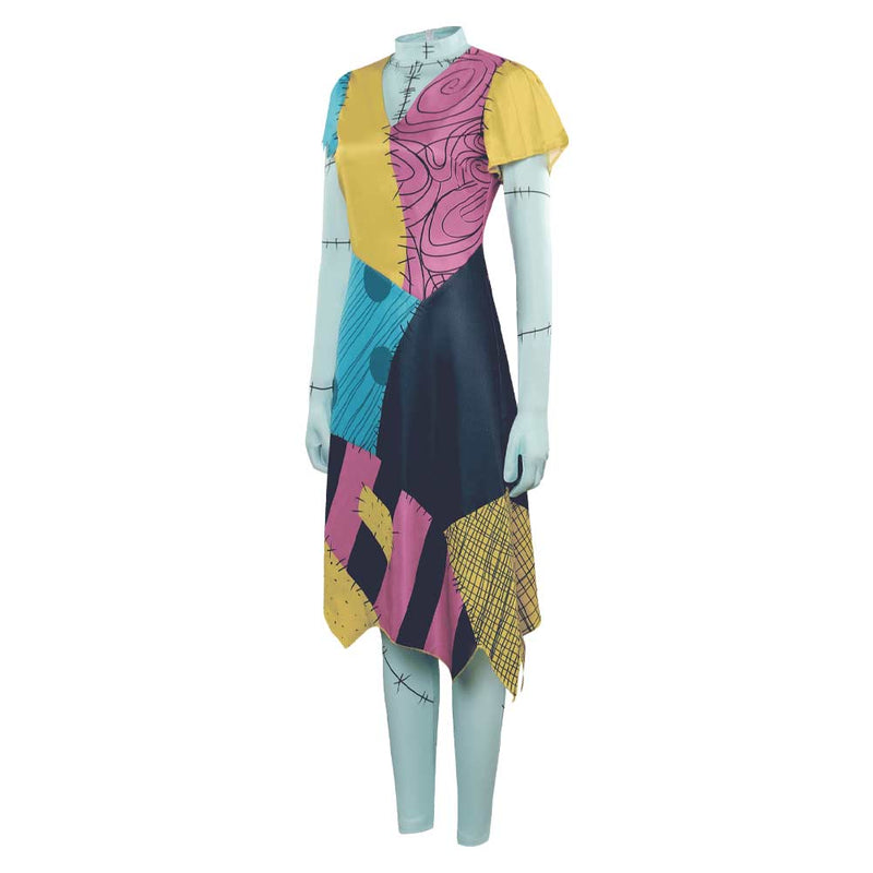 The Nightmare Before Christmas Sally Dress Outfits Party Carnival Halloween Cosplay Costume Female