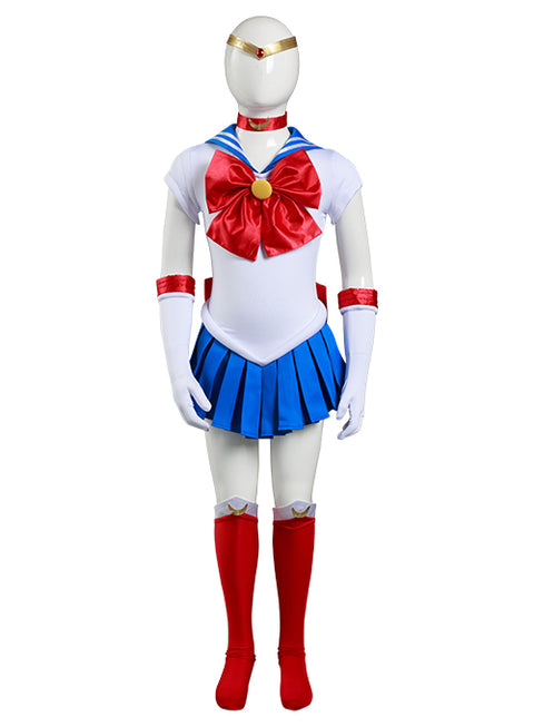 Anime Sailor Moon-Sailor Moon/Tsukino Usagi Cosplay Costume Kids Grils Dress Outfits Halloween Carnival Suit