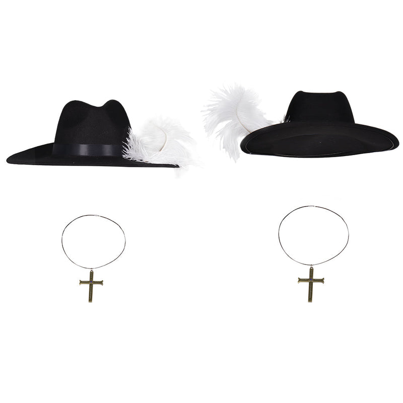 SeeCosplay TV 2023 One Piece Eagle Eye Cross Necklace Hat Halloween Carnival Accessories Proop