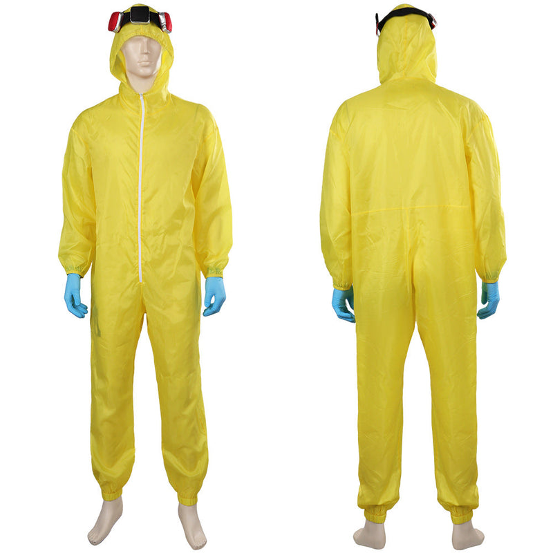 TV Breaking Bad Walter Yellow Jumpsuit Outfits Halloween Carnival Suit Cosplay Costume