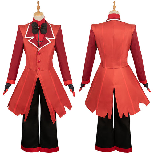 TV  SeeCosplay Hazbin Hotel Alastor Red Set Cosplay Costume Outfits Halloween Carnival Suit