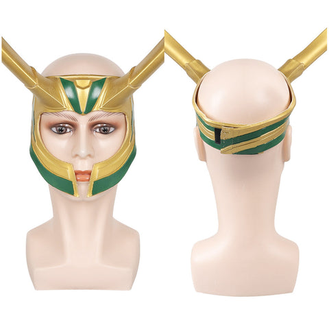 SeeCosplay Loki Season 2 Longhorn Mask Cosplay Latex Masks Helmet Masquerade Halloween Party Costume Props