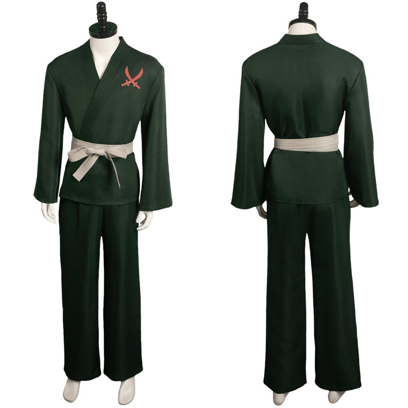 One Piece:Costume Roronoa Zoro Green Outfit Party Carnival Halloween Cosplay Costume