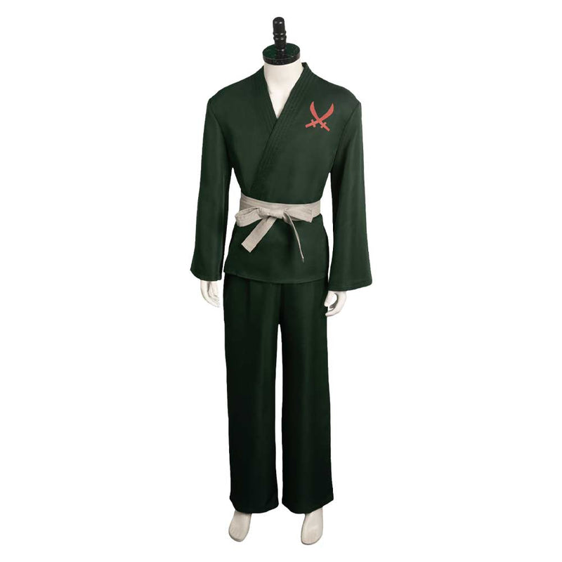 One Piece:Costume Roronoa Zoro Green Outfit Party Carnival Halloween Cosplay Costume