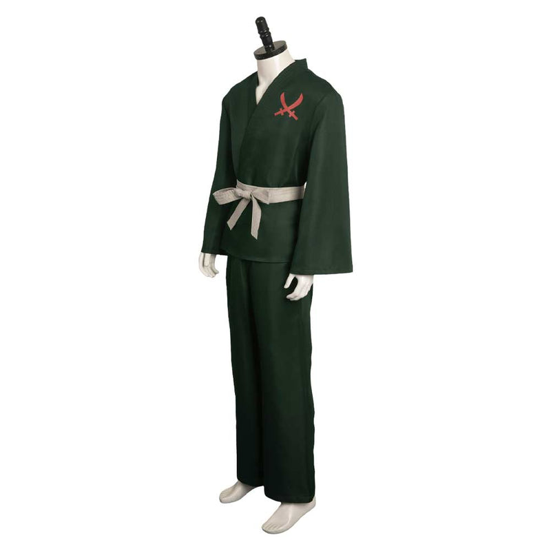 One Piece:Costume Roronoa Zoro Green Outfit Party Carnival Halloween Cosplay Costume