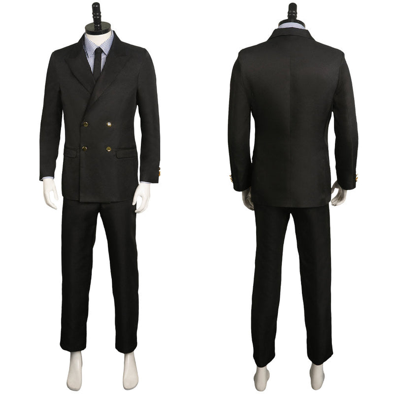 One Piece:Costume Sanji Black Suit Cosplay Halloween Carnival Costume