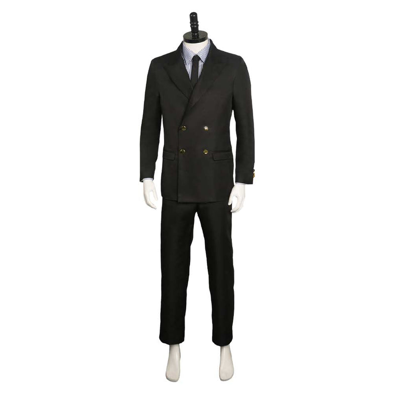 One Piece:Costume Sanji Black Suit Cosplay Halloween Carnival Costume