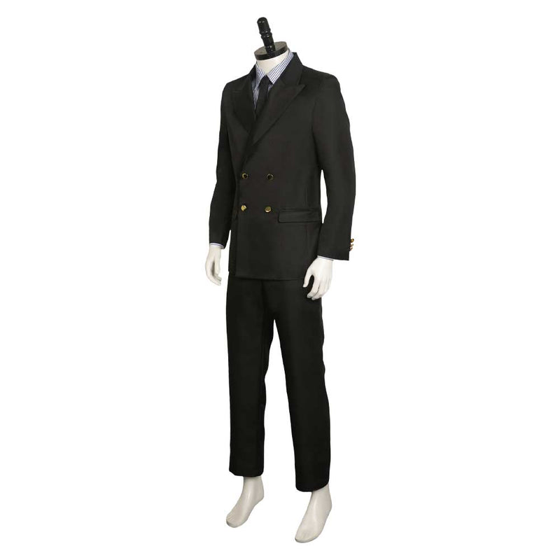 One Piece:Costume Sanji Black Suit Cosplay Halloween Carnival Costume