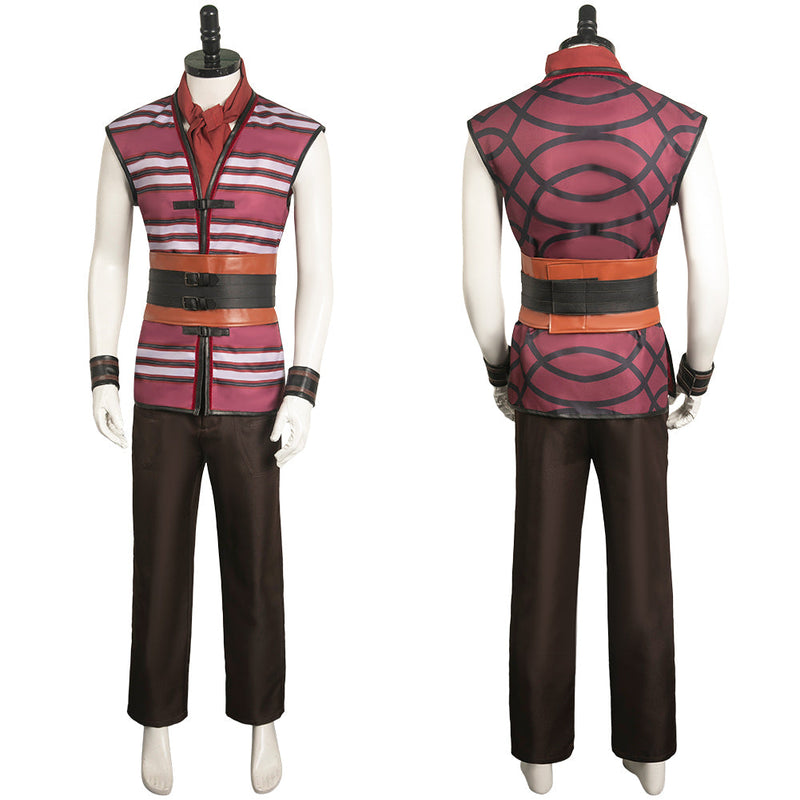 TV One Piece:Costume The Clown Buggy Costume Striped Outsuits Party Carnival Halloween Cosplay Costume