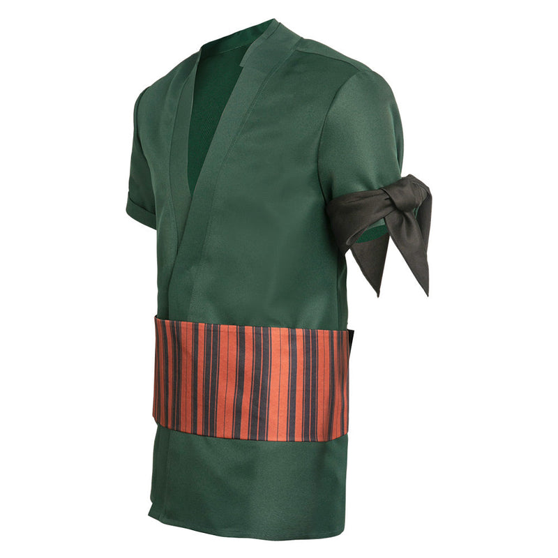 One Piece:Costume Zoro Green Top Outfits Party Carnival Halloween Cosplay Costume