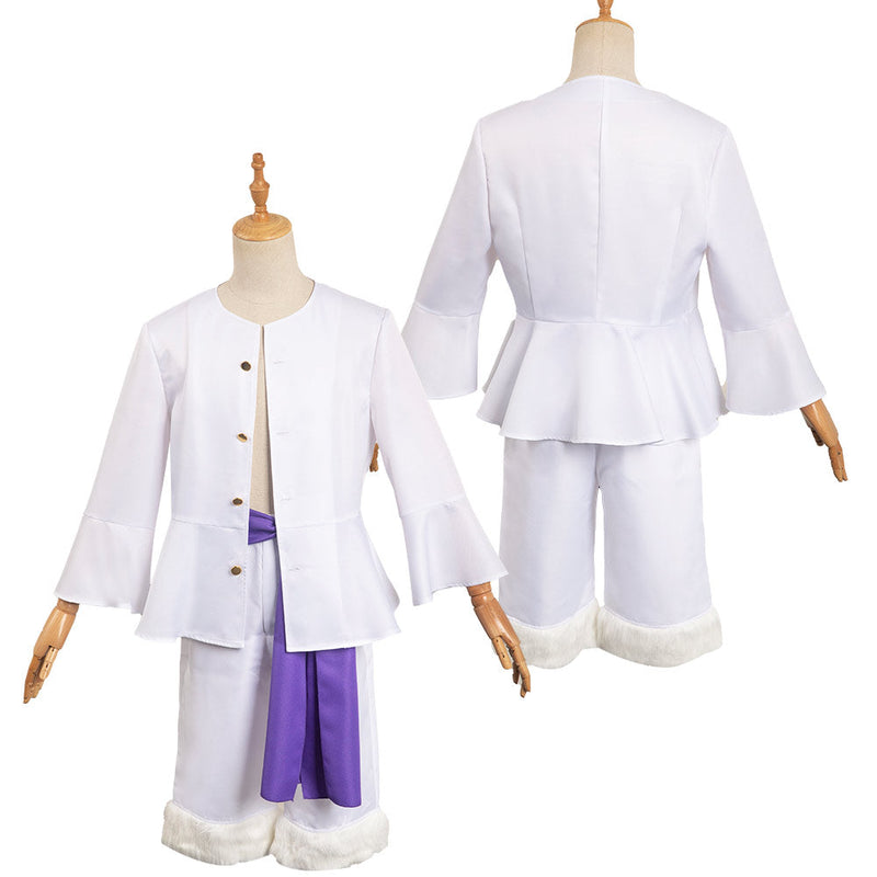 SeeCosplay One Piece Nika Sun God Form Luffy Male White Coat Party Carnival Halloween Cosplay Costume
