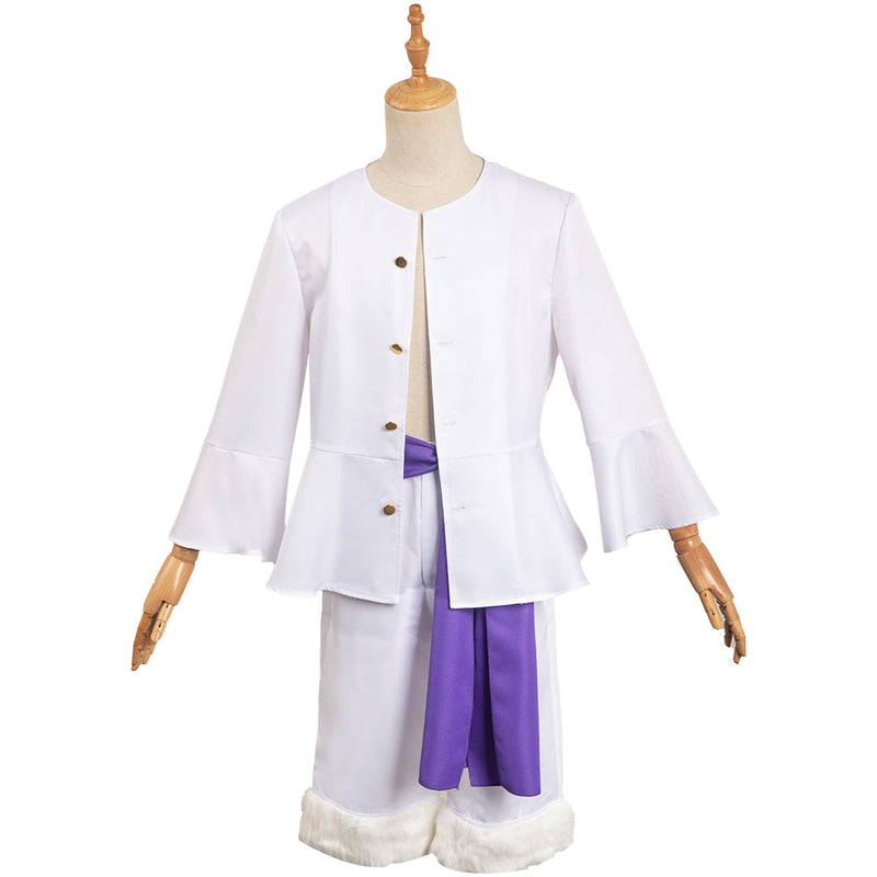 SeeCosplay One Piece Nika Sun God Form Luffy Male White Coat Party Carnival Halloween Cosplay Costume