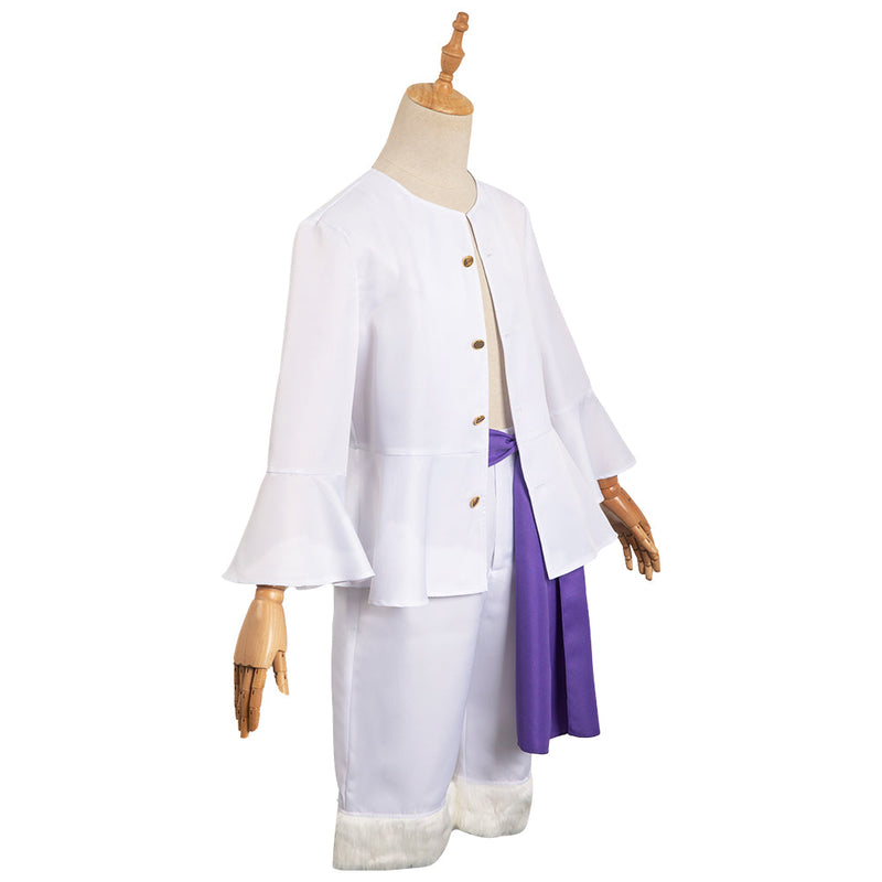 One Piece Nika Sun God Form Luffy Male White Coat Party Carnival Halloween Cosplay Costume