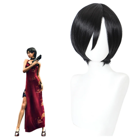 SeeCosplay Resident Evil 4 Remake Ada Wong Cosplay Wig Wig Synthetic HairCarnival Halloween Party