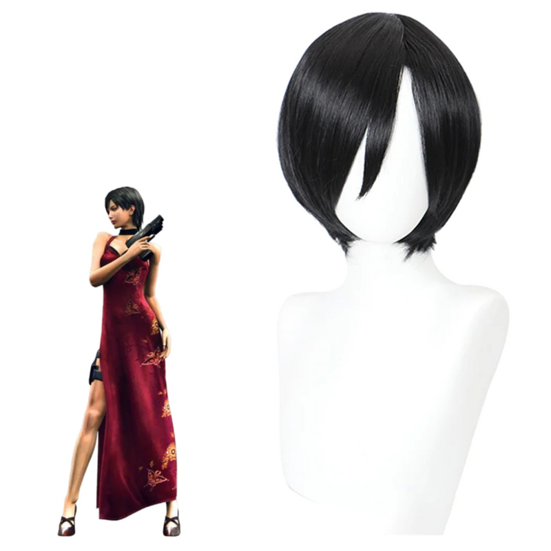 SeeCosplay Resident Evil 4 Remake Ada Wong Cosplay Wig Wig Synthetic HairCarnival Halloween Party Female