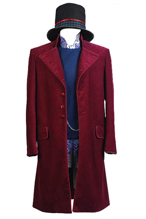 SeeCosplay Charlie and the Chocolate Factory Willy Wonka Outfit Cosplay Costume